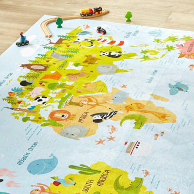 Picture of KIDS WORLD MAP (PRINTED RUG)