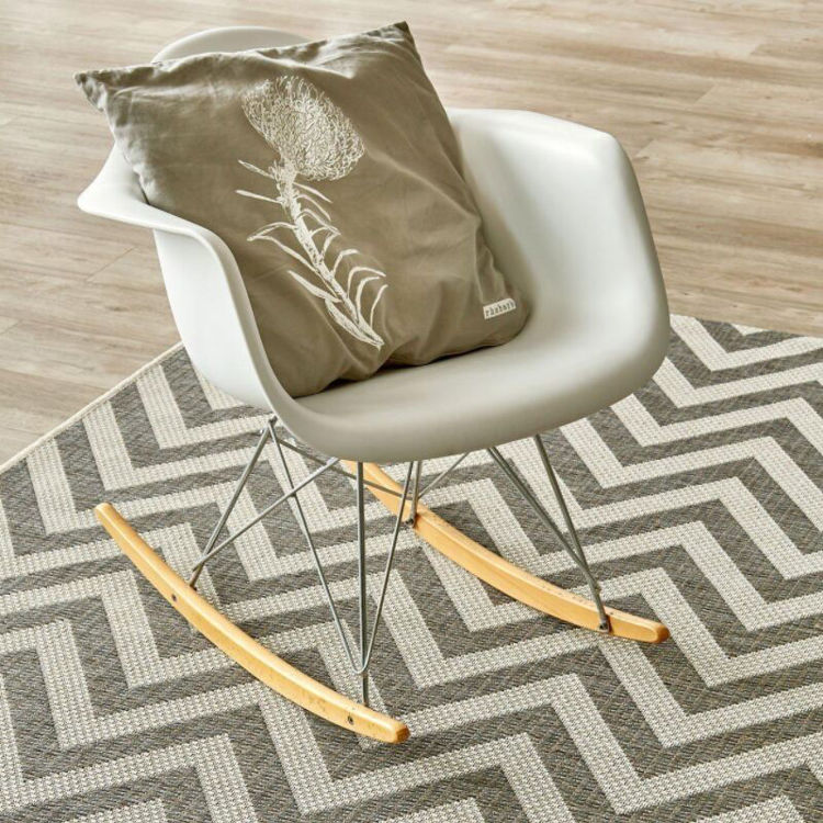 HERRINGBONE GREY RUG
