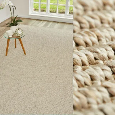 CHUNKY BOUCLE STONE RUG