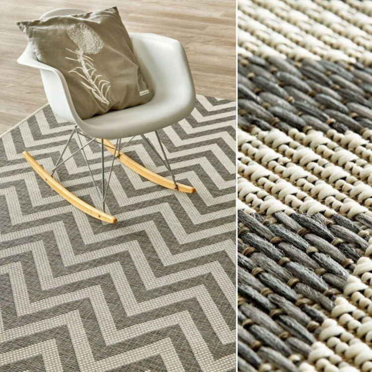 HERRINGBONE GREY RUG