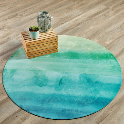 Picture of OMBRE BLUE ROUND (PRINTED RUG)