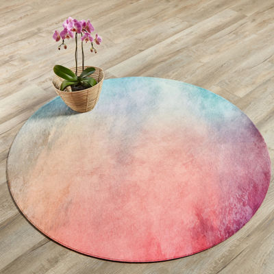 Picture of OMBRE PINK ROUND (PRINTED RUG)