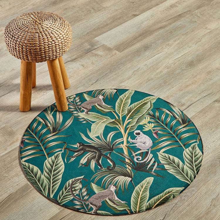 Picture of MONKEYS ROUND  (PRINTED RUG)