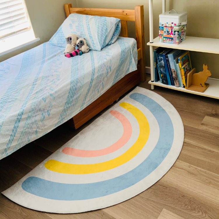Picture of RAINBOW RUG COOL SEMI ROUND (PRINTED RUG)