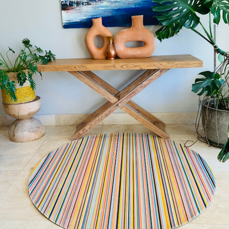 Picture of CANDY STRIPE BLISS ROUND (PRINTED RUG)