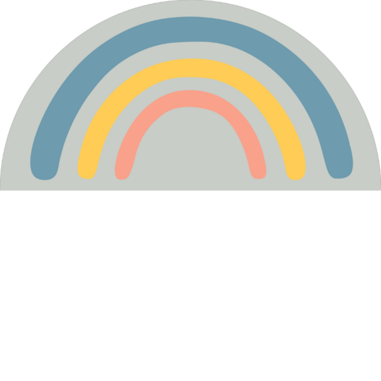 Picture of RAINBOW RUG COOL SEMI ROUND (PRINTED RUG)