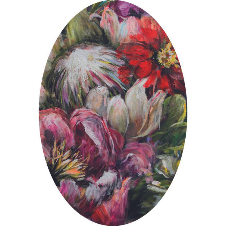 Picture of KIM BLACK LIVING IN COLOUR OVAL RUG (PRINTED RUG)