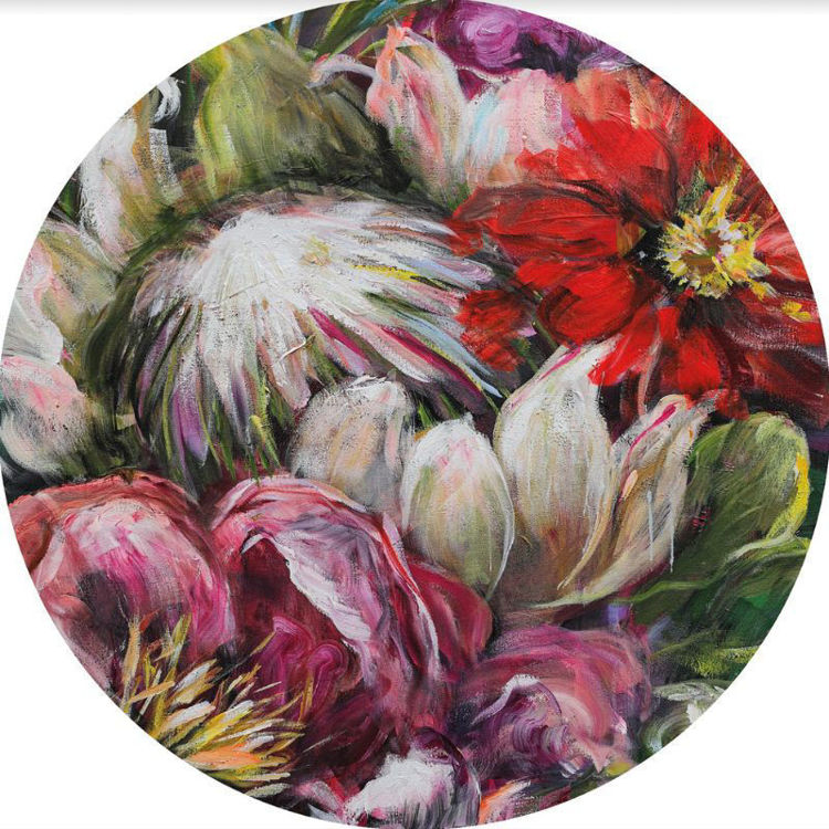 Picture of KIM BLACK LIVING IN COLOUR ROUND (PRINTED RUG)