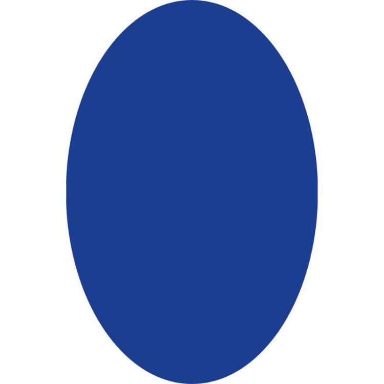 Picture of COLOUR CRUSH COBALT OVAL (PRINTED RUG)