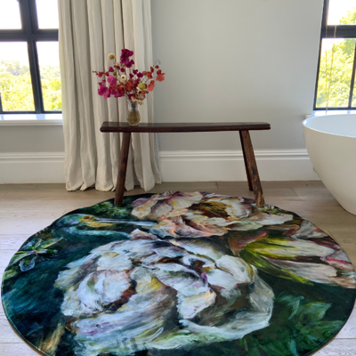 Picture of KIM BLACK CELEBRATING PARADISE ROUND (PRINTED RUG)