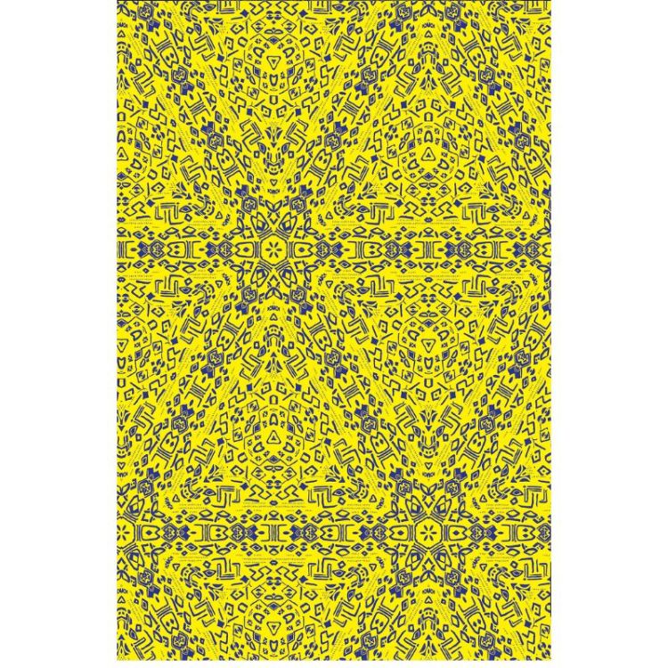 Picture of IMPRINT_ZA  | YELLOW (PRINTED RUG)