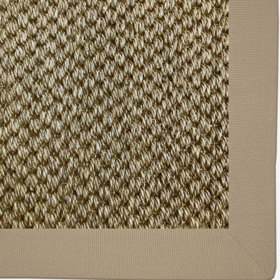 Picture of 1.15 x 2.40 Sisal Storm Cloud with Linen Binding