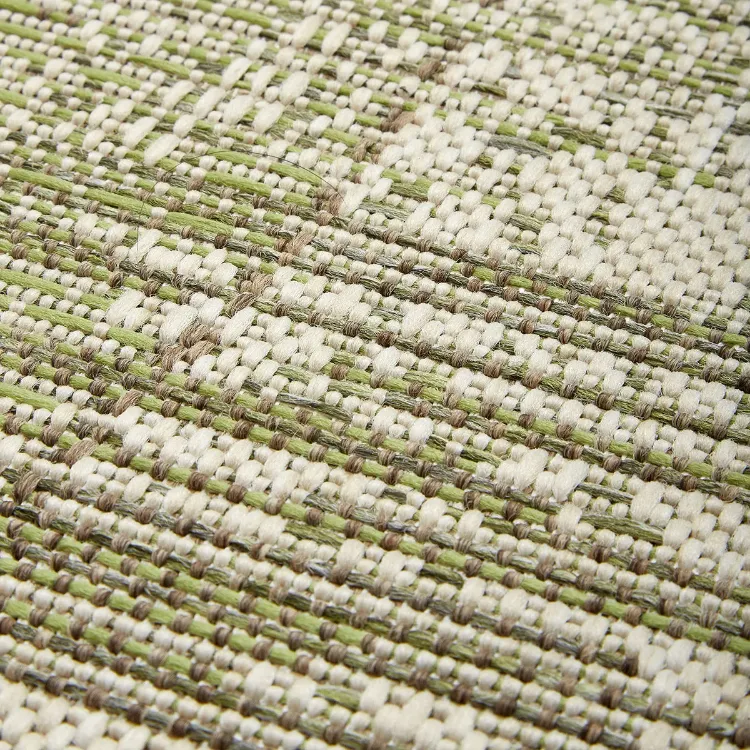 Picture of VINTAGE PATCHWORK GREEN FACTORY SHOP OUTDOOR RUNNER