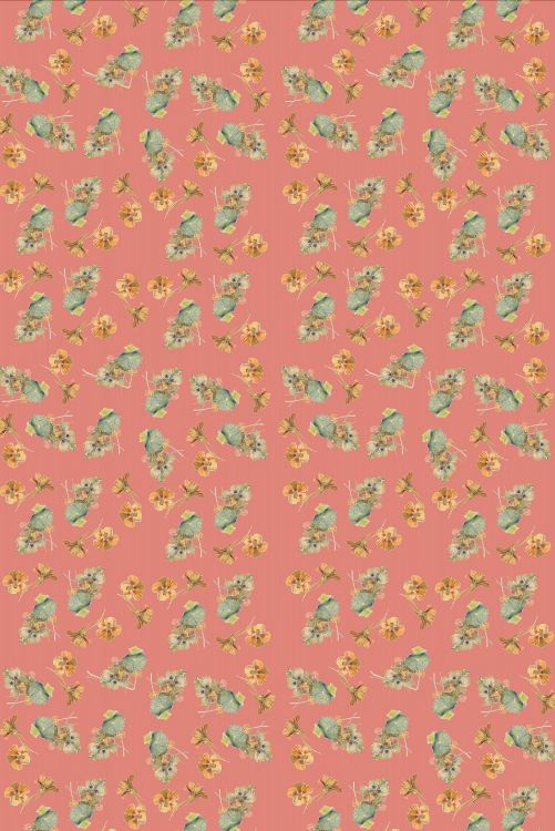 Picture of NASTURTIUM CORAL (TABLECLOTH)