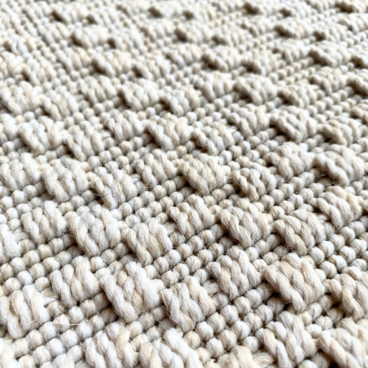Picture of KNOTTED ECRU OUTDOOR RUG