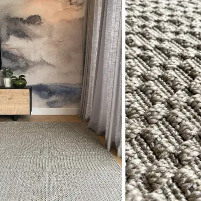Picture of KNOTTED PEWTER OUTDOOR RUG